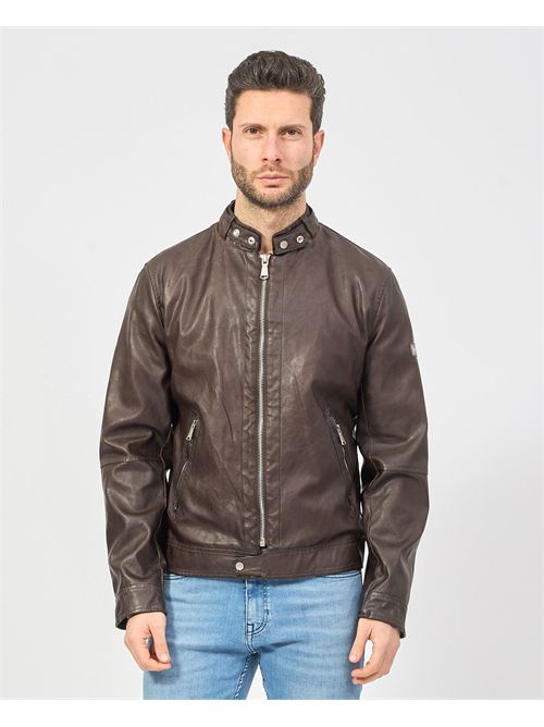 Yes Zee Men's Leather Jacket YES ZEE | J540-G5000232